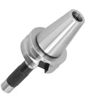 Rock Solid BT40 Balance Collet Chuck Delivers Pinpoint Accuracy And Zero Wobble At 25000 RPM, steel CNC tool holder angle view.