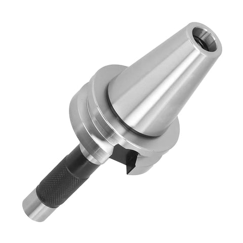 Rock Solid BT40 Balance Collet Chuck Delivers Pinpoint Accuracy And Zero Wobble At 25000 RPM, steel CNC tool holder angle view.
