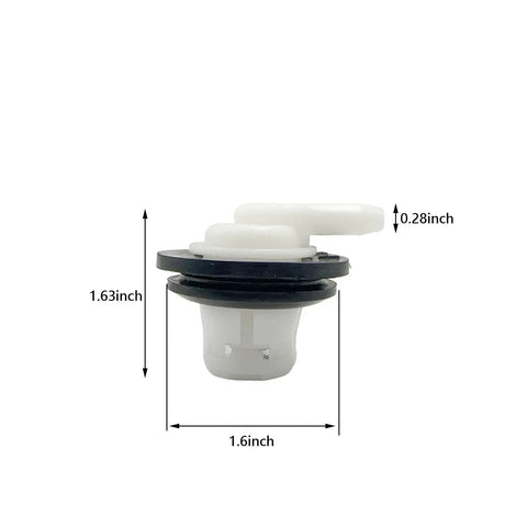 Side view of Two Pack Beefed Up Fuel Tank Vent Plug And Valve Kit With Grommet For Jeep Wrangler And Ford F Series 1980-1997