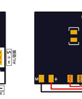 Diagram showing wiring for RX14x Series used in SAKURA Micro Indoor RC EPP 3D F3P Airplane Kit With 420mm Wingspan Unassembled Electric RC Airplane