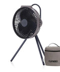 Warm Gray Rechargeable Portable Fan With 7800mAh Battery, USB C Charging, Four Speed BLDC Ultra Quiet Air Circulation, Tripod Mountable