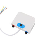 Built Different Under Sink Instant Water Boiler And Tankless Electric Heater Crafted From Rugged Stainless Steel For Quick As Lightning Hot Water Delivery In Home Or Office Setups with digital panel and connectors.