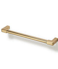 10 Pack Classic Solid Cabinet Handles Set 6.3 Inch Screw Spacing in Champagne Bronze for Bathroom Kitchen Cabinets