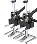 Heavy Duty Workhorse Solid Steel Drywall Lift And Furniture Jack With Extended Lever Arm Handle for precise wall tile positioning.