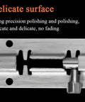 Close-up of a Stainless Steel Slide Barrel Bolt highlighting delicate surface finish, precision polishing for durability.