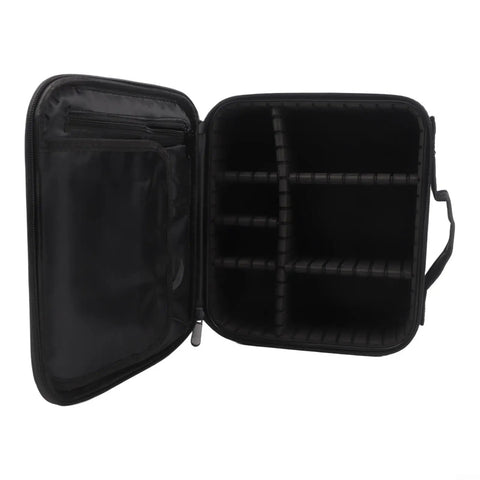 Durable Telescope Accessory Bag With Removable Dividers And Eyepiece Storage for Astrophotography Gear, open view, black interior compartments