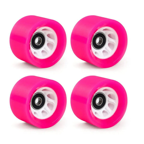 8 Pack 58x39mm Roller Skate Wheels With Bearings For Inline Skates And Skateboards, 90A 92A Hardness, Perfect For Outdoor Cruising