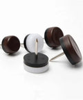 Heavy Duty Nylon Furniture Glides 400 Piece Pack Thickened Nail In Slides smooth round pads one brown and one white