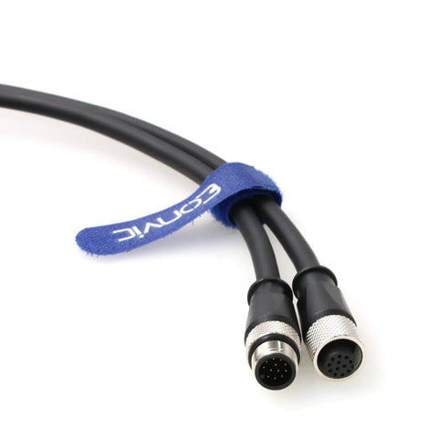M12 A Code 12 Pin Male To Female Heavy Duty Flex Cable For Cognex Cameras Actuators Sensors Industrial Ethernet Fieldbus