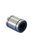 LM8 linear motion bearing, silver metal housing with black seal, 8x15x24 mm