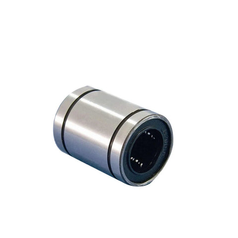 LM8 linear motion bearing, silver metal housing with black seal, 8x15x24 mm