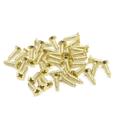 Solid 100 Piece Set Of Four Hole Gold Cabinet Door Hinges For Drawers Closets And Cupboards Slick Pivoting Leaves That Mount Like A Champ With Zero Sweat Or Compromise gold screws, pack of screws for cabinet installation.