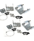 Chrome Front Right Door Hinge Set For GMC Chevy Cadillac Fits Escalade Tahoe 2000-2006 Front Passenger Side Set Of 2 Bolt-On Install