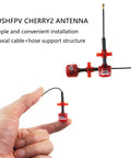 Cherry2 FPV 5.8G Antenna IPEX UFL RHCP LDS for FPV Quadcopter Racing Drone held for size comparison with durable body