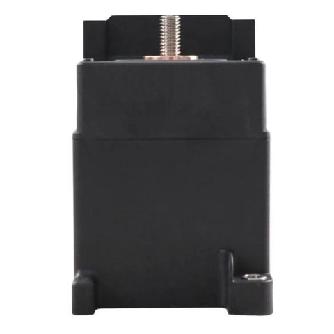 Heavy Duty High Voltage Dc Contactor 350 Amps 1000 Volt Ceramic Sealed Relay front view, robust black housing for EV solar applications.