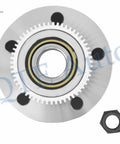 Top view of Pair Of 2 Front Wheel Hub Bearing Assemblies For 2000 2001 Dodge RAM 1500 RWD Direct Fit Replacement Kit
