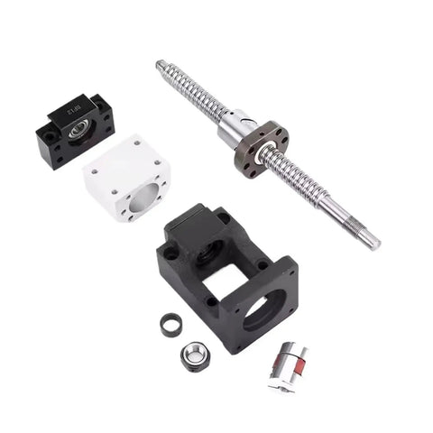 Top Shelf Carbon Steel Ball Screw Sfuz2510 Kit With Left Hand Thread And Hm20 86 C7 Bf20 End Supports For Cnc Routers parts layout.
