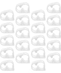 20 Pack White Plastic Flow Control Tube Clips For 1/4 To 5/16 Inch Tubing Adjustable Pinch Valves For 5 To 8mm Hoses.
