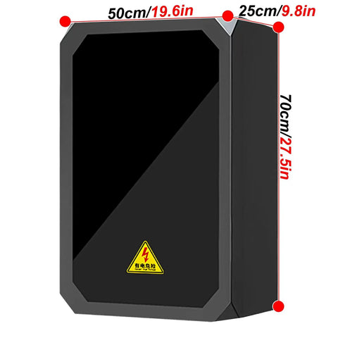 Locked Down Tight Heavy Duty EV Charger Shelter Build Like A Tank Weatherproof Floor Pedestal with dimensions visible.