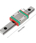 Miniature Linear Rail Guide LML12B With Bearing Steel 100mm Length And 4 Point Contact For Small Automation Equipment And Systems Tiny But Mighty Precision For Robotic Assembly, 100mm rail with carriage