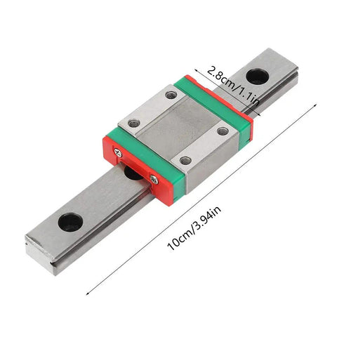 Miniature Linear Rail Guide LML12B With Bearing Steel 100mm Length And 4 Point Contact For Small Automation Equipment And Systems Tiny But Mighty Precision For Robotic Assembly, 100mm rail with carriage