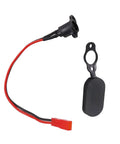 Electric Scooter Charging Port Cover With Silicone Sleeve And Connector Wire Durable Rainproof Protector Easy To Use Replacement Accessory