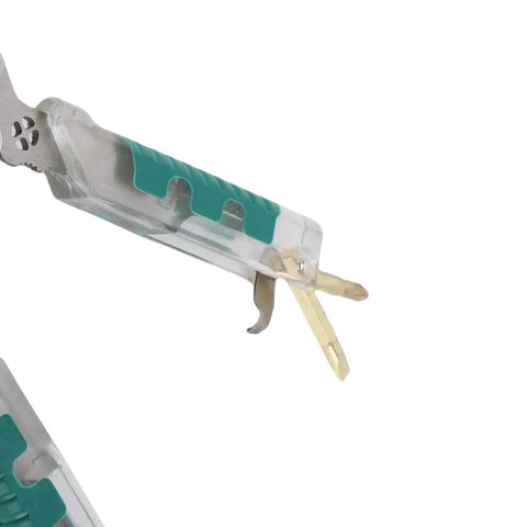 Heavy Hitter Multifunctional Wire Stripper With Crimper Cutter And Non Contact Voltage Tester showing the tool's handle and cutting blade.