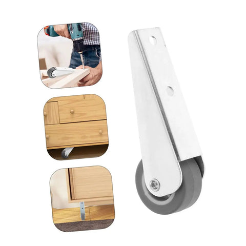 Two Pack Sliding Door Pulley Wheels Smooth As Butter Glide Barn Door Hardware Galvanized Steel Caster Rollers for cabinets during installation.