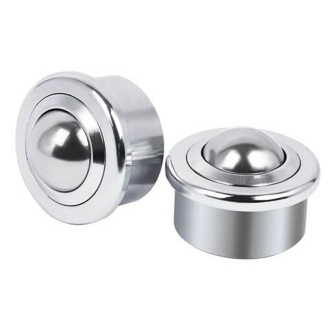 Top Shelf Roller Ball Transfer Bearings And Casters For Industrial Conveyor Rig Featuring Five Eighth Inch Universal Rotation slick rolling ball casters.