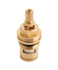 Two Pack Brass Ceramic Disc Faucet Cartridge Replacement With 20 Spline Stem Fits Hot And Cold Taps For Bathroom And Kitchen 51.5mm Durable