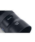 Batis 40mm F2.0 lens for Sony E mount full frame mirrorless cameras, black, showing compact and weatherproof metal build