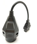 20 Pin To 16 Pin OBD2 Adapter For BMW Diagnostic Tools 20Pin BMW To OBD2 Cable showing connector and cable design