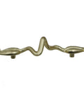 Go-To Gold Leaf Drawer Pulls 4 Pack With 4.72 Inch Length And 3 Inch Center-To-Center Hole, twisting gold handle, zinc alloy