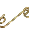 Quick Install Quarter Turn Stepped Spring Kit, Tough Zinc Plated Steel Body Panel Fasteners With Hella Secure Grip, Universal 1-3/8 Inch Chassis Mounting Hardware Set of Ten, gold spring fastener detail.