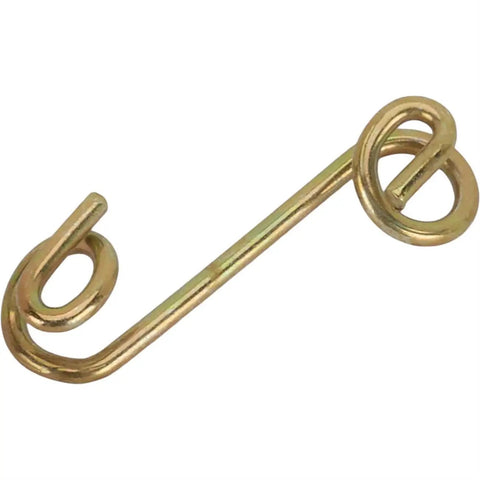 Quick Install Quarter Turn Stepped Spring Kit, Tough Zinc Plated Steel Body Panel Fasteners With Hella Secure Grip, Universal 1-3/8 Inch Chassis Mounting Hardware Set of Ten, gold spring fastener detail.