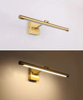 Dimmable LED Picture Light for Artwork 24.4 Inch Swing Arm Wall Lamp Full Metal Brass Finish 3000K Warm White 14W Equal 70W Equivalent