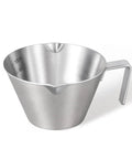 3.4 Oz Espresso Cup With Handle Premium Stainless Steel Cappuccino Accessories Double Spout Measuring Cup With Dual Scale Latte Shot Mug With V Shaped Mouth 100 Ml