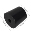 Black Rubber Door Stopper Set For Wall Protection And Floor Mount Installation With Anti Slip Pads Keeps Doors From Slamming And Walls Safe