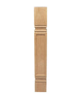 Unfinished North American Cherry Kitchen Island Leg, 35-1/4 In High, 5 In Wide, 5 In Deep, Solid Wood, Triple Sanded, Deep Relief Mission Style