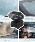 Rock Solid 170W Portable Space Heater With Smart Thermostat Delivers Hella Fast Warmth For Garage Or Bedroom Compatible With 20V Max Batteries, compact heater for defrosting car windows.