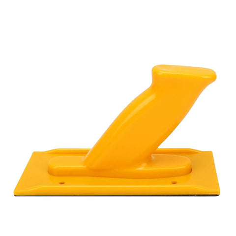 Built Tough As Nails Woodworking Push Block With Rock Solid Grip For Safe Table Saw Router Jointer Operations Heavy Duty ABS Construction In Bright Yellow