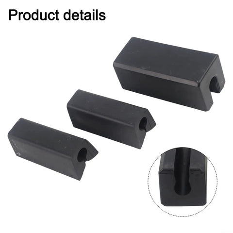 3 Pack Boat Transom Saver For Outboard Motors, Heavy Duty Marine Transom Support, black PTR blocks with groove details