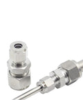 Pysrych stainless steel compression tube reducer union fittings, 3/8 in to 1/4 in OD, 2 pcs.