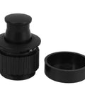 Hidden Recessed Flush Pull Handle For Cabinets And Drawers shown with matte black finish, disassembled view, highlighting low profile design.