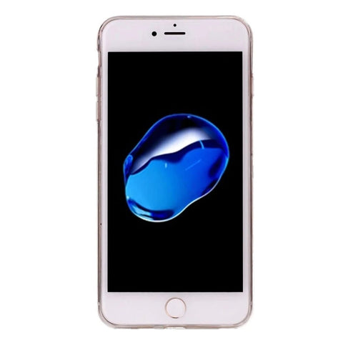 Smartphone with blue abstract wallpaper on screen, front view