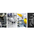 Industrial machinery settings and automation scenes showcasing 50mm Bore 80mm Stroke Pneumatic Air Cylinder With Aluminum Alloy Body Sealing Thin Design 1/4 PT Port 0.1-1 MPa Air Pressure For Pneumatic And Hydraulic Systems Durable Industrial Grade.