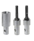 Steel drill bit adapter set for Turns Any Electric Drill Into A Beast Earth Auger With This 2 Round Pits 2 Slots Drill Bit Adapter