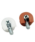 100 Pack Threaded Cam Lock Furniture Stud Pins Reddish Brown 18mm Heavy Duty Partition Support Laminate Hardware Connectors white and reddish brown cam lock fittings