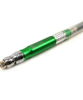 Razor Sharp Eighth Inch Collet Air Micro Die Grinder With Tough Quarter Inch Air Inlet and All Star Accessory Bundle, green and silver design.