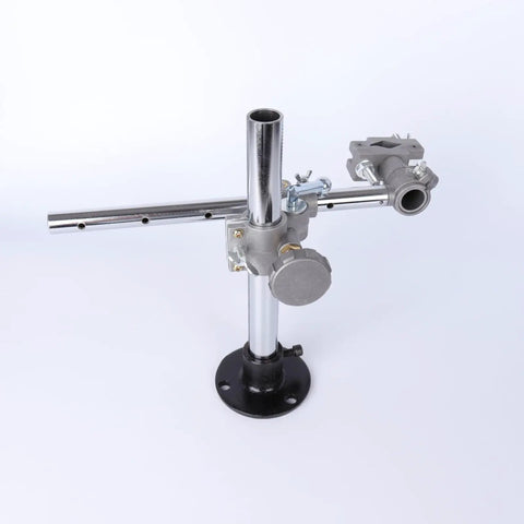 Heavy Duty Mini Welding Torch Holder Stand with Adjustable Vertical Height and Horizontal Sliding V Clamp Mounts for MIG TIG Guns